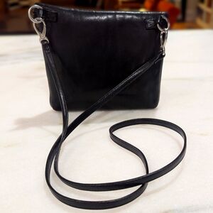Hobo Black Leather Crossbody Bag